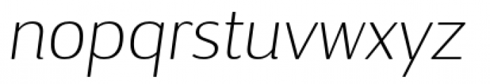 Dsari Thin Italic Font LOWERCASE