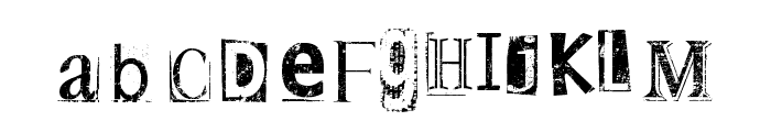 DSnet Stamped Font LOWERCASE