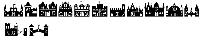 DS Castles  Shields Regular Font UPPERCASE
