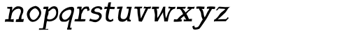 Dschoyphul Oblique Font LOWERCASE