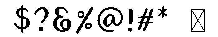 DTC Homestead Font OTHER CHARS