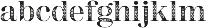DT Augustina Display Decor otf (400) Font LOWERCASE