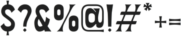 DT Baretro Regular otf (400) Font OTHER CHARS