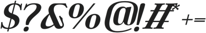 DT Hebrinks Extra Bold Italic otf (700) Font OTHER CHARS