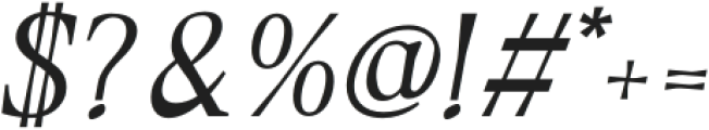 DT Morelish Italic otf (400) Font OTHER CHARS