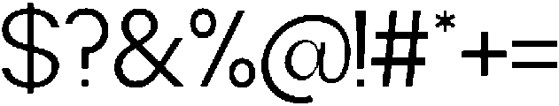 DT Nexus Sans Light otf (300) Font OTHER CHARS
