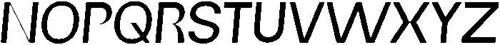 DT Nexus Sans Regular Italic otf (400) Font UPPERCASE