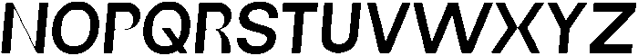 DT Nexus Sans Semibold Italic otf (600) Font UPPERCASE