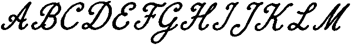 DT Script Regular otf (400) Font UPPERCASE