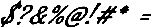 DT Script Rough Slanted otf (400) Font OTHER CHARS