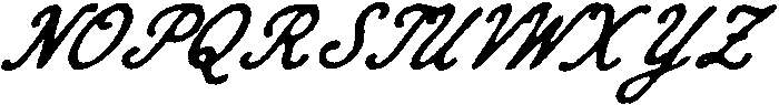 DT Script Rough Slanted otf (400) Font UPPERCASE