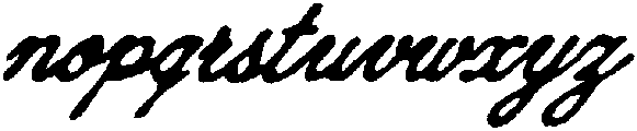 DT Script Rough Slanted otf (400) Font LOWERCASE