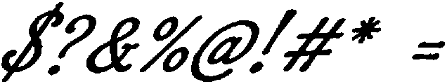 DT Script Slanted otf (400) Font OTHER CHARS