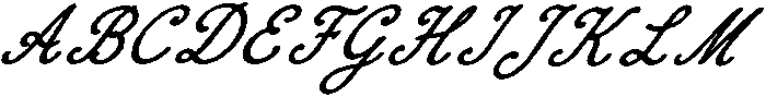DT Script Slanted otf (400) Font UPPERCASE