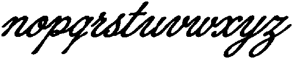 DT Script Slanted otf (400) Font LOWERCASE