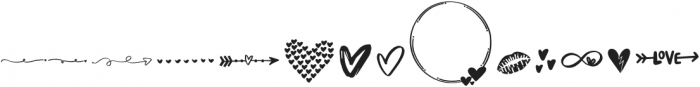 DTC ValentineDingbat Regular otf (400) Font UPPERCASE