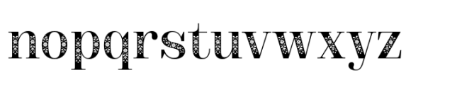 DT Augustina Display Decor Font LOWERCASE