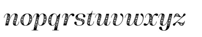 DT Augustina Display Italic Decor Font LOWERCASE