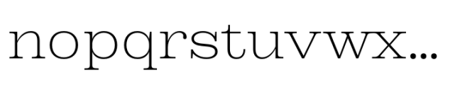 DT Augustina Slab 7 Ul Light Font LOWERCASE