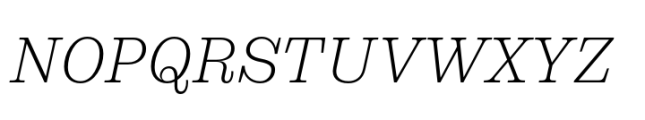 DT Augustina Slab Italic 3 Ul Light Font UPPERCASE