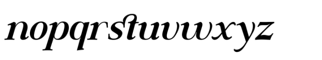 DT Hebrinks Extra Bold Italic Font LOWERCASE