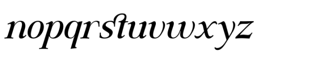 DT Hebrinks Semi Bold Italic Font LOWERCASE