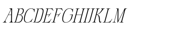 DT Hebrinks Thin Italic Font UPPERCASE