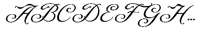 DT Maroon Champagne Regular Font UPPERCASE