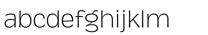DT Serifia Extra Light Font LOWERCASE