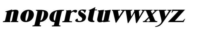 DT Skiart Lexiconic Black Italic Font LOWERCASE