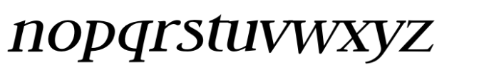 DT Skiart Lexiconic Medium Italic Font LOWERCASE