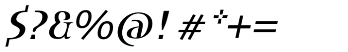 DT Skiart Serif Leaf More Medium Italic Font OTHER CHARS