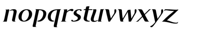 DT Skiart Serif Leaf More Medium Italic Font LOWERCASE