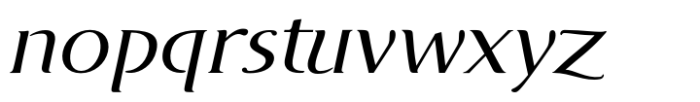 DT Skiart Serif Leaf Norm Italic Font LOWERCASE