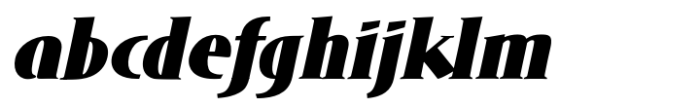 DT Skiart Serif Mini Black Italc Font LOWERCASE