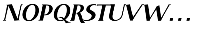 DT Skiart Serif Mini Bold Italc Font UPPERCASE