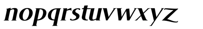 DT Skiart Serif Mini Bold Italc Font LOWERCASE