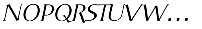 DT Skiart Serif Mini Regular Italc Font UPPERCASE
