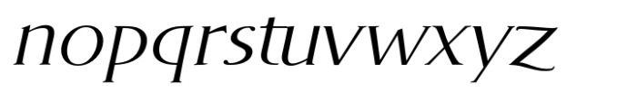 DT Skiart Serif Mini Regular Italc Font LOWERCASE
