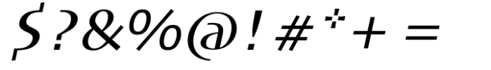 DT Skiart Serif Mini Semi Bold Italc Font OTHER CHARS