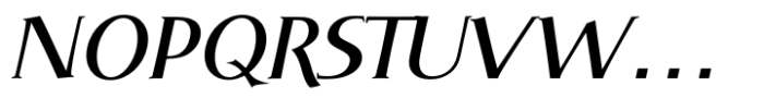 DT Skiart Serif Mini Semi Bold Italc Font UPPERCASE