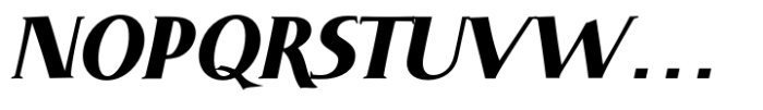 DT Skiart Serif Mini Xtra Bold Italc Font UPPERCASE