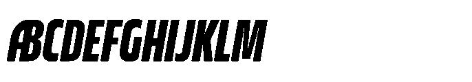 DT Synthaxel Sans 151 Font UPPERCASE