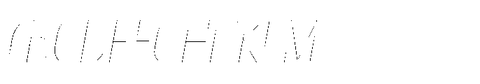 DT Synthaxel Sans 211 Font UPPERCASE