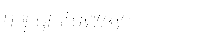 DT Synthaxel Sans 211 Font LOWERCASE