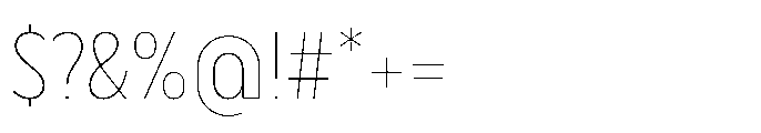 DT Synthaxel Sans 220 Font OTHER CHARS