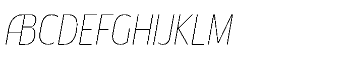 DT Synthaxel Sans 221 Font UPPERCASE