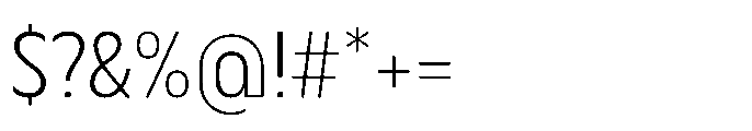 DT Synthaxel Sans 230 Font OTHER CHARS