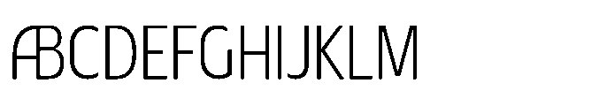 DT Synthaxel Sans 230 Font UPPERCASE
