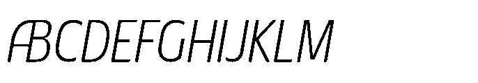 DT Synthaxel Sans 231 Font UPPERCASE